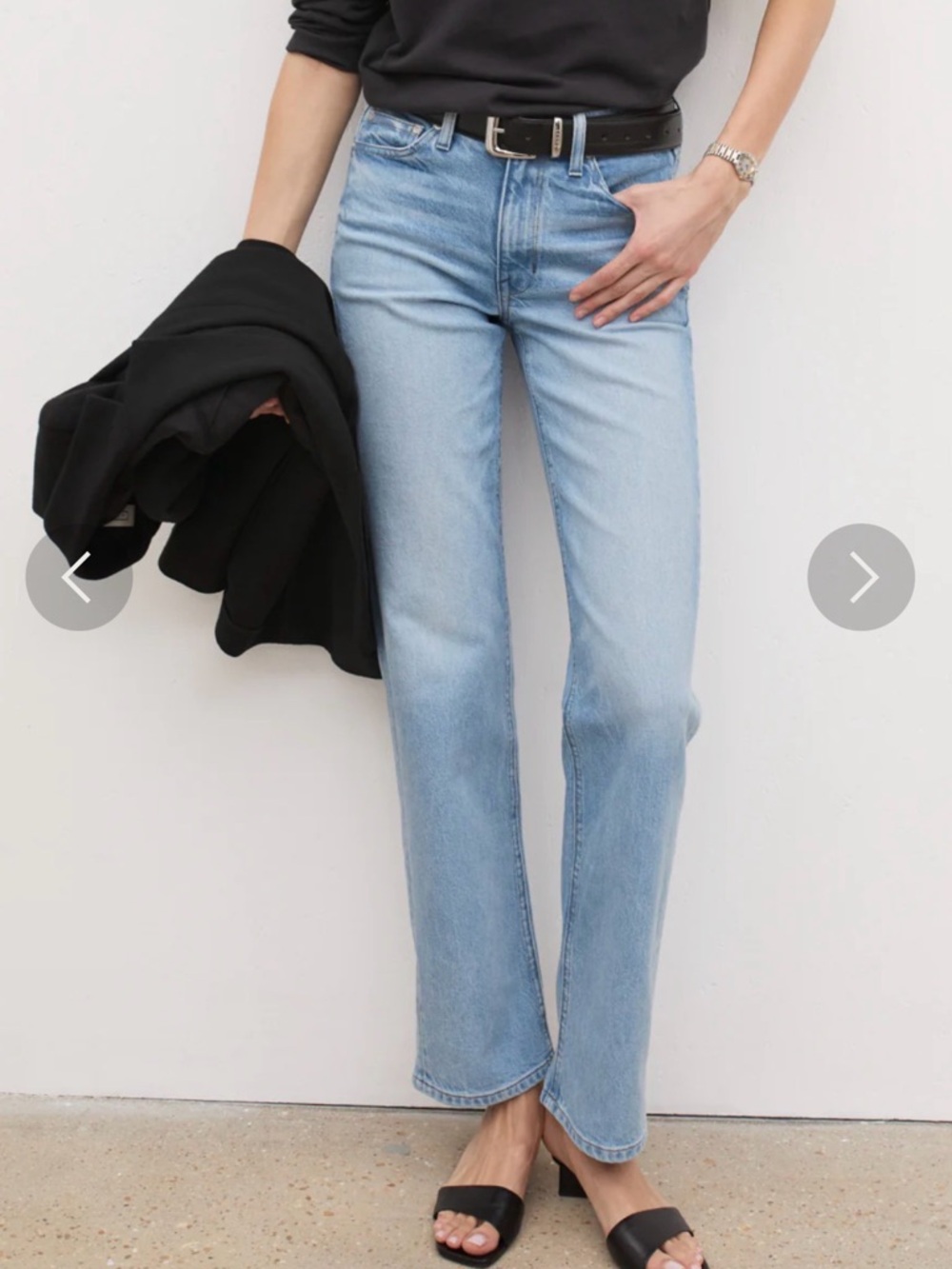 AYR Light Blue Straight-Leg Jeans
